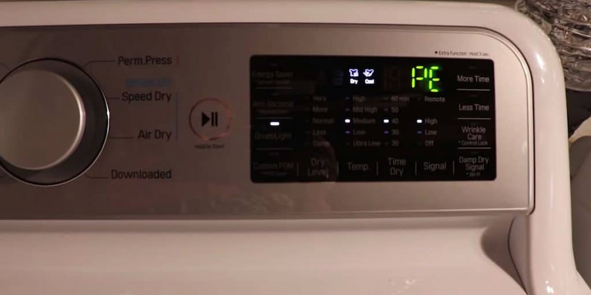 Cách sửa lỗi PE của máy giặt LG