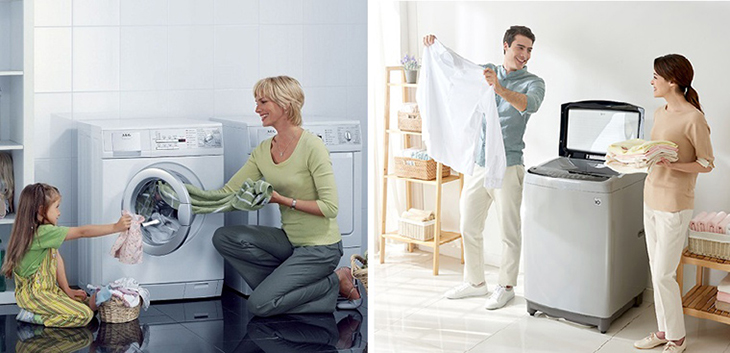 Lưu ý chọn mua máy giặt có kích thước phù hợp không gian nhà